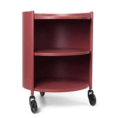 Trendfarbe der Saison Bordeaux ferm LIVING Rollwagen