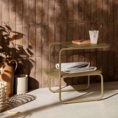 Trendfarbe Grün ferm LIVING Level Beistelltisch