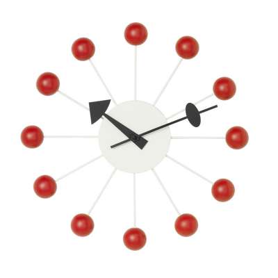 Saison-Trendfarbe Rot Vitra Uhr