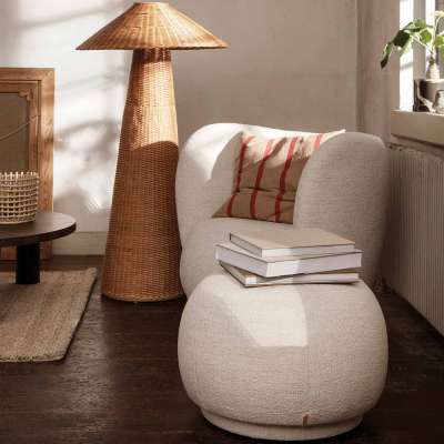 Die Trendfarben der Saison III – so schön ist unbunt! 1 Trendfarben der Saison Creme ferm LIVING Rico Pouf
