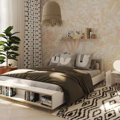 Gästezimmer gestalten: So wird's einladend und gemütlich! 1 Gästezimmer gestalten Step 1: ein komfortables Bett mit plus Kissen in Naturfarben schaffen Gemütlichkeit.