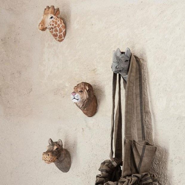 ferm LIVING – Safari-Tierhaken handgeschnitzt | Design: ferm LIVING ferm LIVING – Safari-Tierhaken handgeschnitzt Design: ferm LIVING
