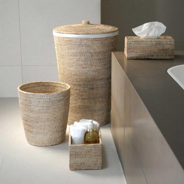 Decor Walther Serie BASKET Wäschebehälter aus Rattan Decor Walther Serie BASKET Wäschebehälter WB aus Rattan
