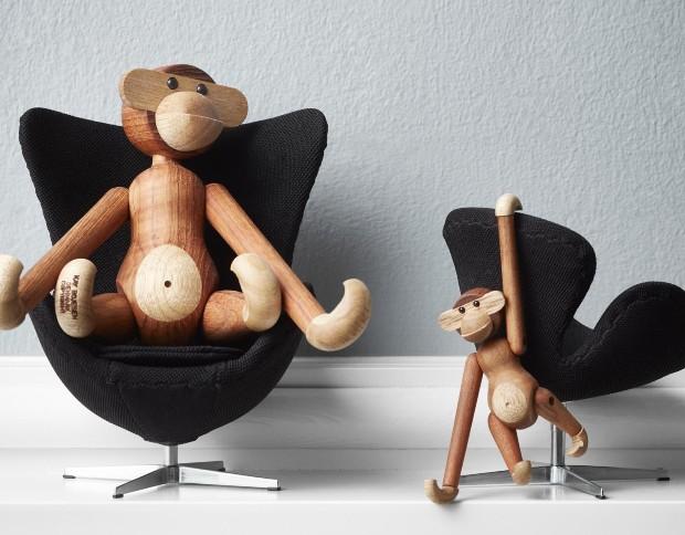 Kay Bojesen Affe Holz-Figur: groß / klein Kay Bojesen Affe Holz-Figur: groß / klein