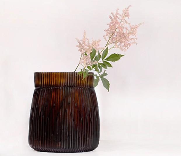 GUAXS – Mathura Vase butter/brown | individuelle Einzelstücke GUAXS – Mathura Vase butter/brown | individuelle Einzelstücke