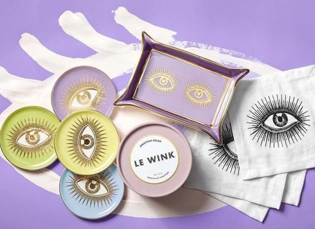 Jonathan Adler – Le Wink Untersetzer | 4-teiliges Set