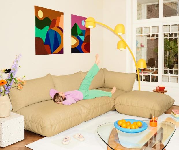 Fatboy – Sumo Sofa / Sofalelemente in honey - Sofa für die kleine Wohnung