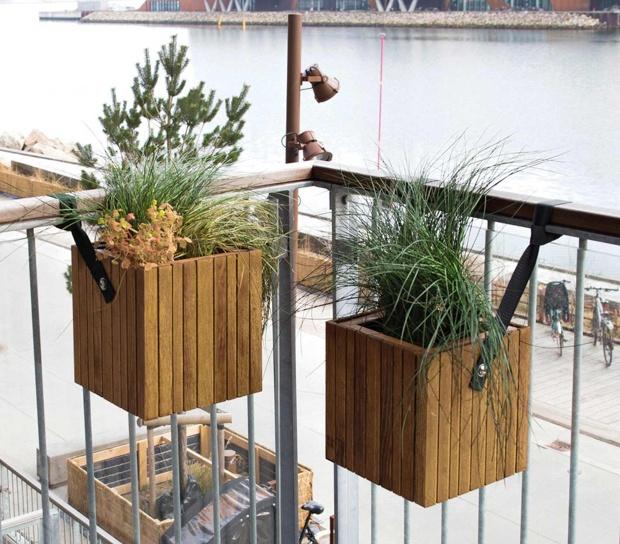 SQUARELY – Grow Pflanzgefäß mit Aufhängen individuell zusammenstellbar SQUARELY – Grow Pflanzgefäß mit Aufhängen individuell zusammenstellbar - Pflanzen als Sichtschutz auf dem Balkon