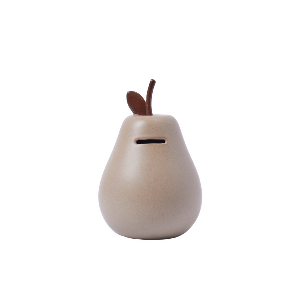 Die Pear Spardose von Ferm Living ist dekorativ und alltagstauglich.